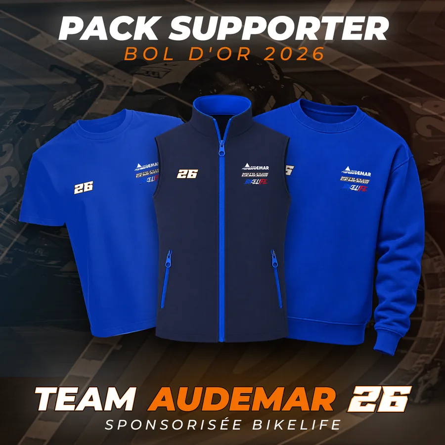 Pack Supporter Bol d'Or 2026 : t-shirt, veste et sweat Team Audemar 26